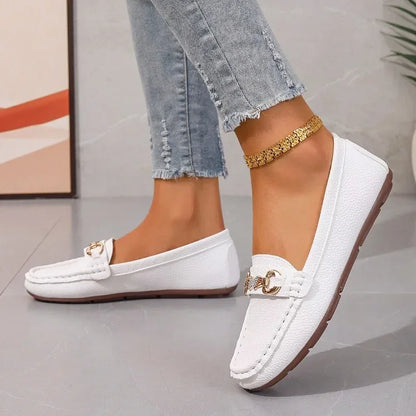 Zapatos Planos con Punta Redonda