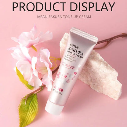Crema facial hidratante de flor de cerezo