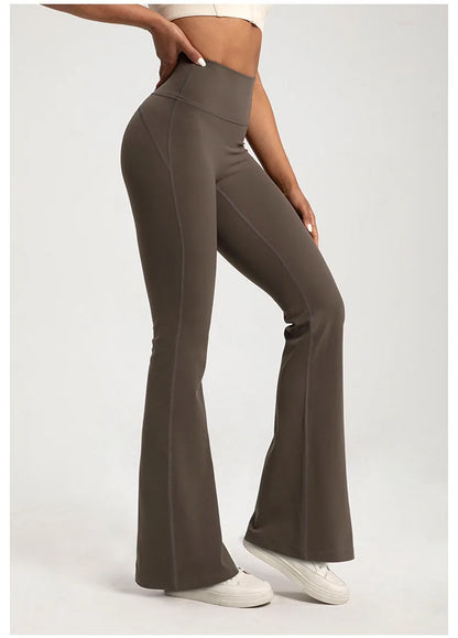 Pantalones acampanados de cintura alta