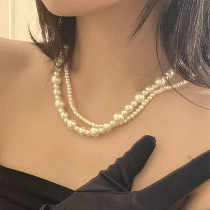 Collar de Perlas Multicapa