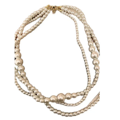 Collar de Perlas Multicapa