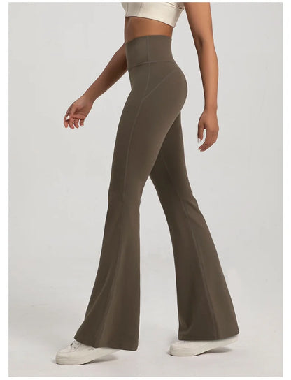 Pantalones acampanados de cintura alta