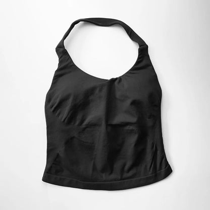 Top de gimnasia de tirantes finos