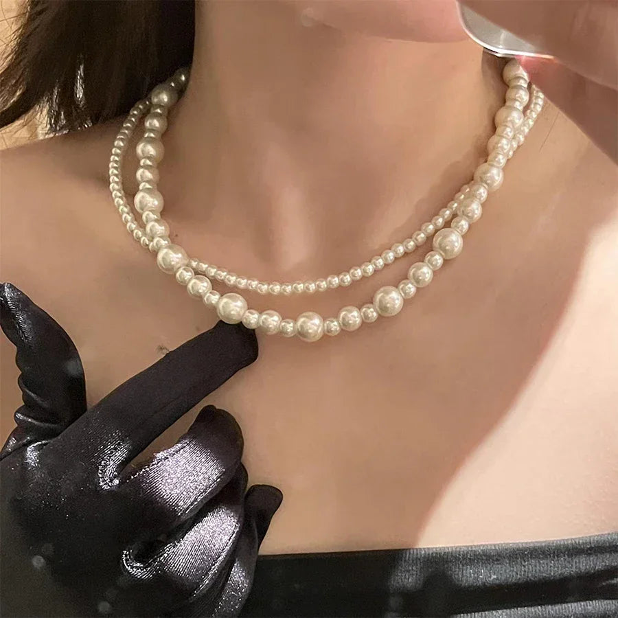 Colar de Pérolas Multicamadas