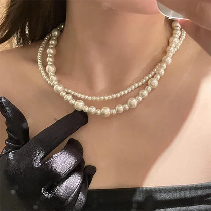 Collar de Perlas Multicapa
