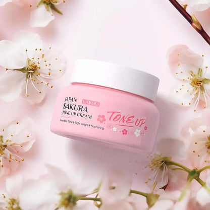 Crema facial hidratante de flor de cerezo