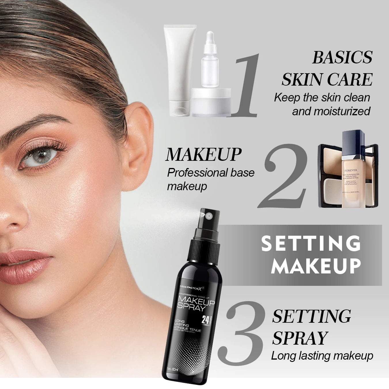 Spray fixador de maquilhagem