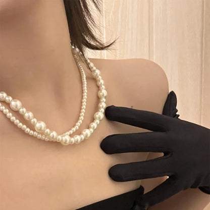 Collar de Perlas Multicapa