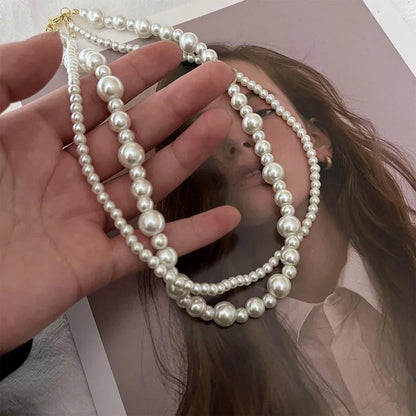 Collar de Perlas Multicapa