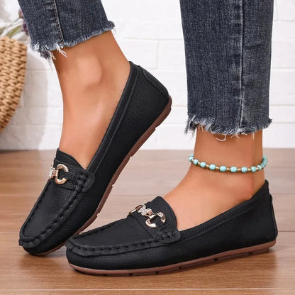 Zapatos Planos con Punta Redonda