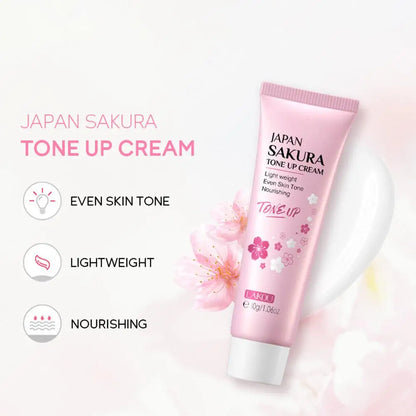 Crema facial hidratante de flor de cerezo