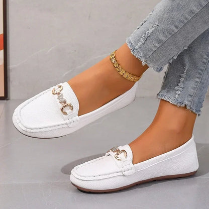 Zapatos Planos con Punta Redonda