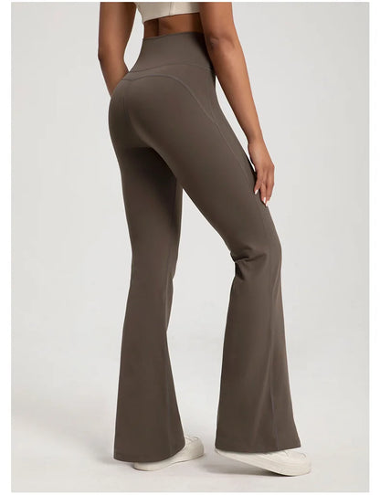 Pantalones acampanados de cintura alta