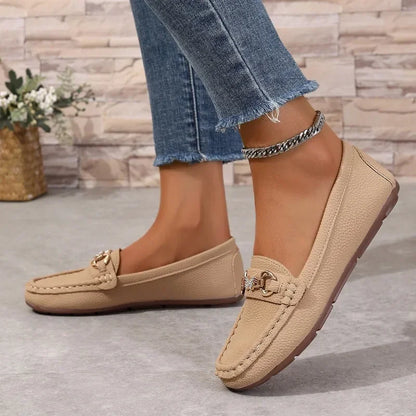 Zapatos Planos con Punta Redonda