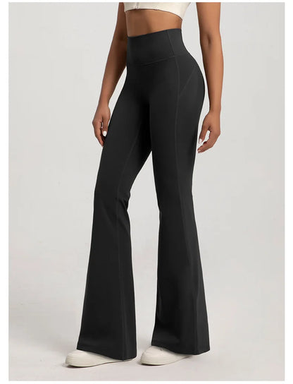 Pantalones acampanados de cintura alta