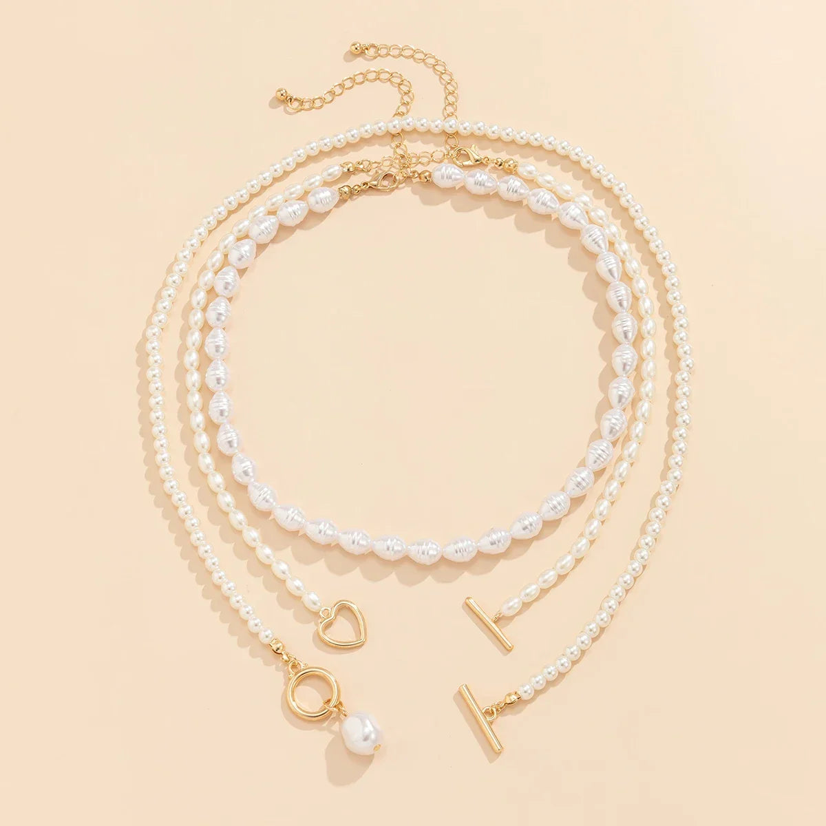 Colar de Coração de Pérola