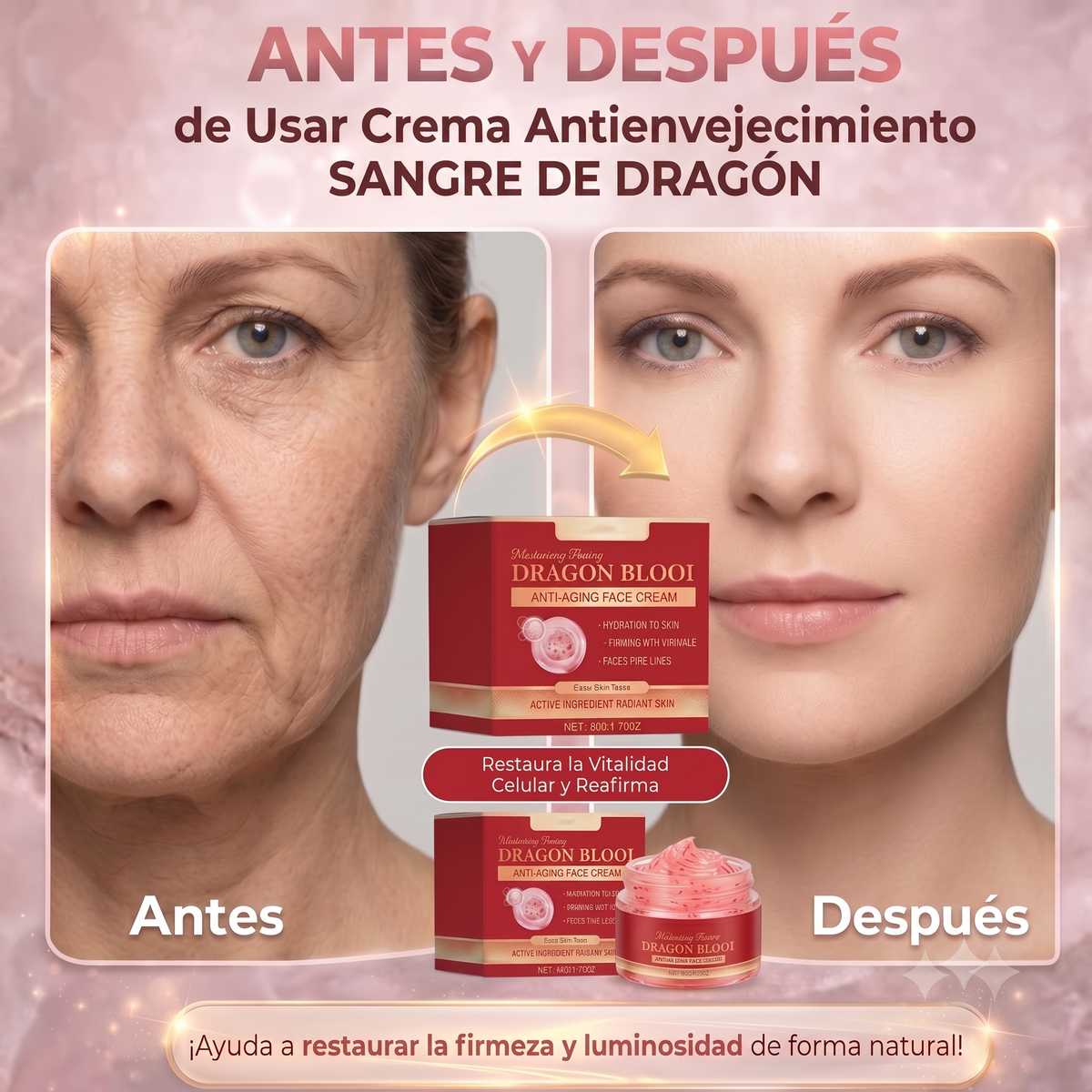 Dracoderm™ Creme Hidratante Anti-Idade com Retinol e Sangue de Dragão