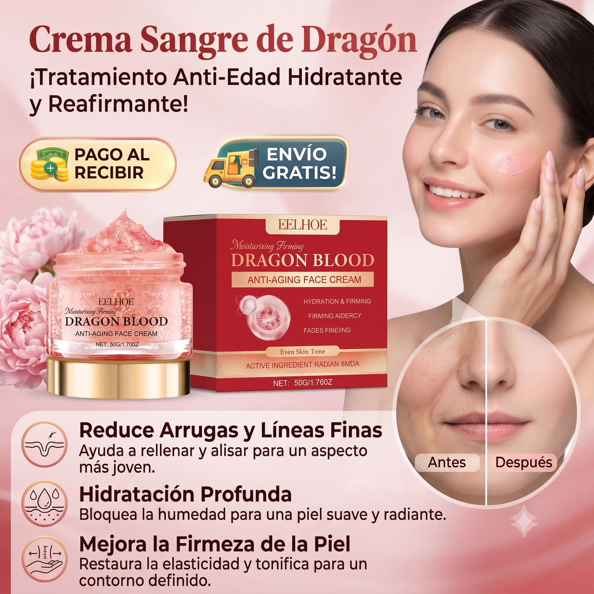 Dracoderm™ Creme Hidratante Anti-Idade com Retinol e Sangue de Dragão
