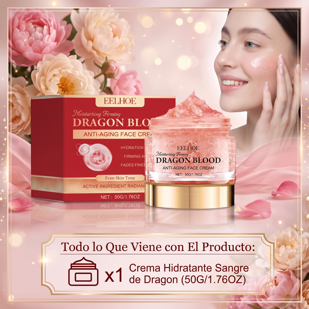 Dracoderm™ Creme Hidratante Anti-Idade com Retinol e Sangue de Dragão